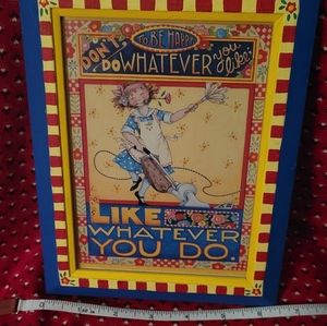 Mary Engelbreit framed picture